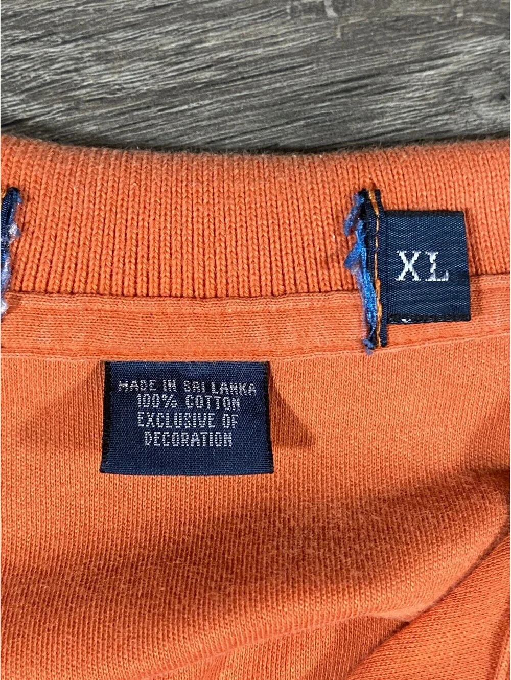 Polo Ralph Lauren Polo Shirt Mens XL Orange Green Pony 100% Cotton Preppy